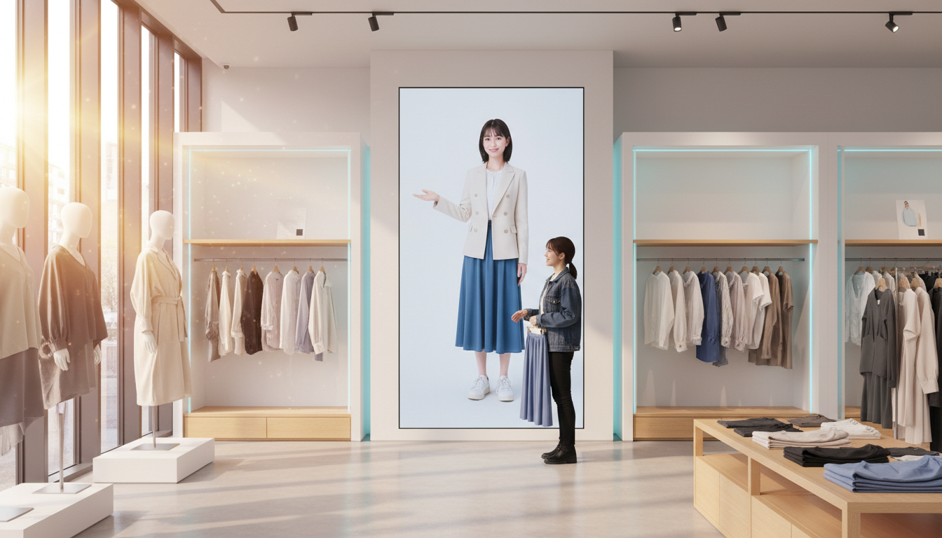 店頭のAIアバター接客